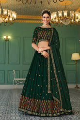 Thread With Sequins Embroidered Work